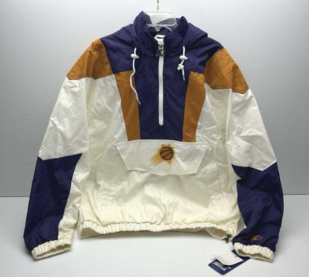 Starter Phoenix Suns NBA Pullover Anorak Jacket Size Large